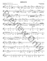 American Pie piano sheet music cover